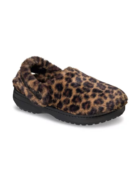 Futro Crocs klasyczne ze sztucznego futra brązowe