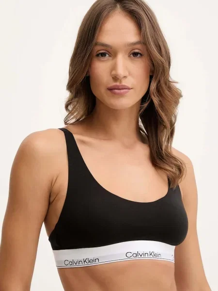 Сутиен Calvin Klein Underwear с изчистен дизайн черно