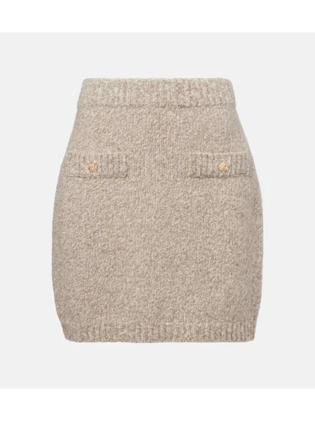 Suknja Jardin Des Orangers od kašmira bež