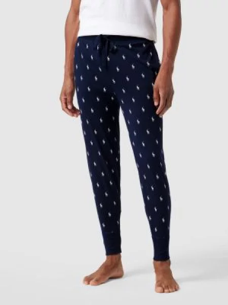 Polo Ralph Lauren Spodnie piżamowe wzorzyste granatowy