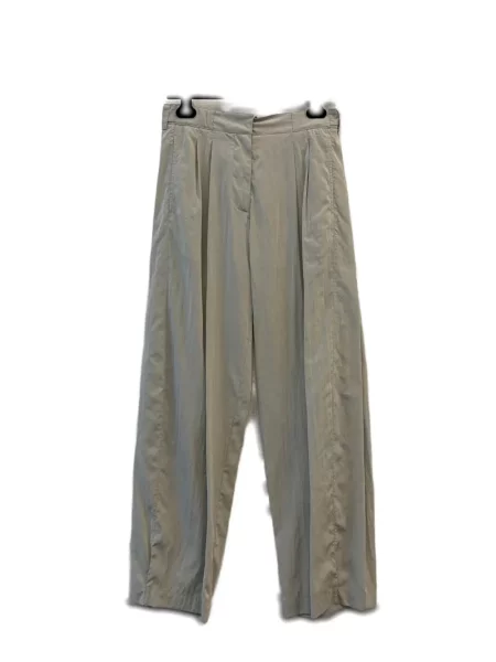 Pantaloni The Row plisate gri