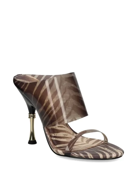 Sandale Just Cavalli cu imagine cu model zebră maro