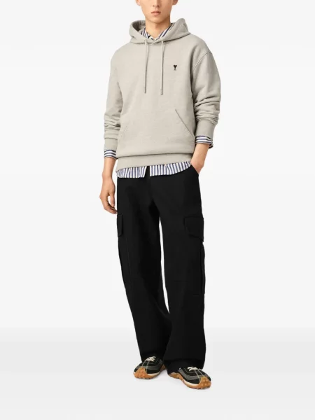 Pantaloni cargo Ami Paris negru