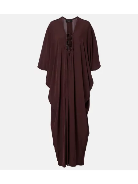 Prstan Adriana Degreas z draperijo rjava