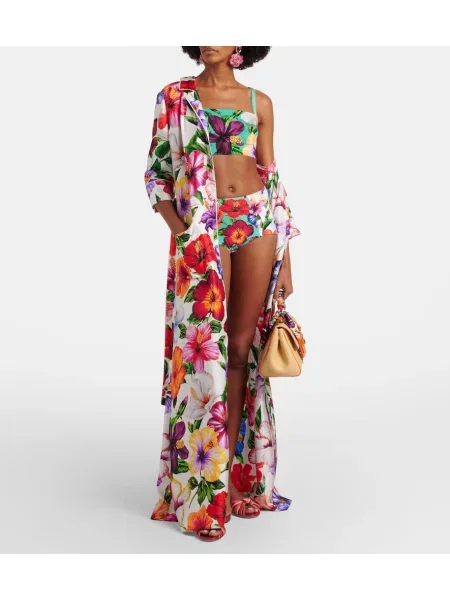Top Dolce&gabbana de mătase cu model floral