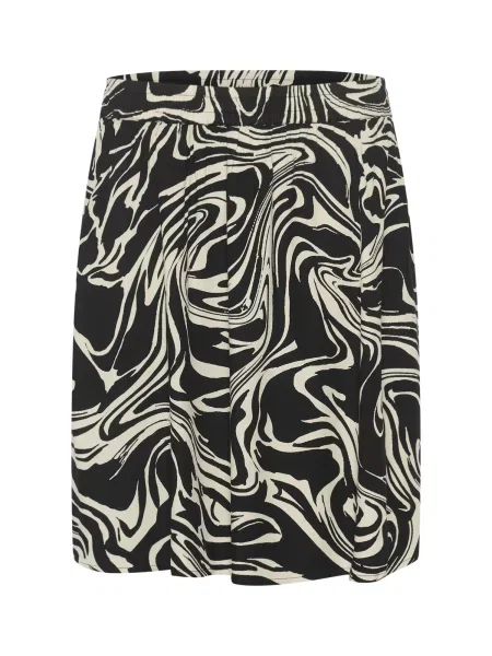 Kaffe Fustă Carmen crem negru