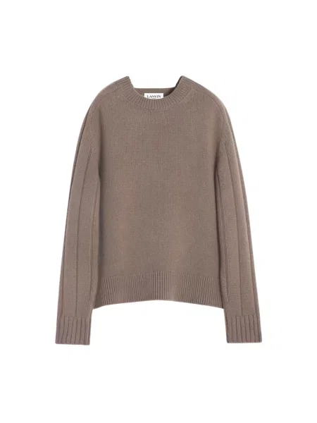 Sweter Lanvin wełniany beżowy