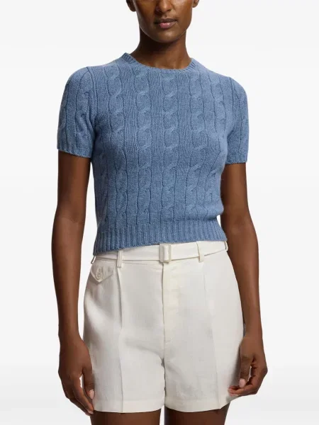 Scurt pulover Ralph Lauren Collection albastru