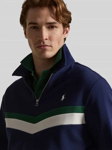 Polo Ralph Lauren bluza z bawełną granatowa