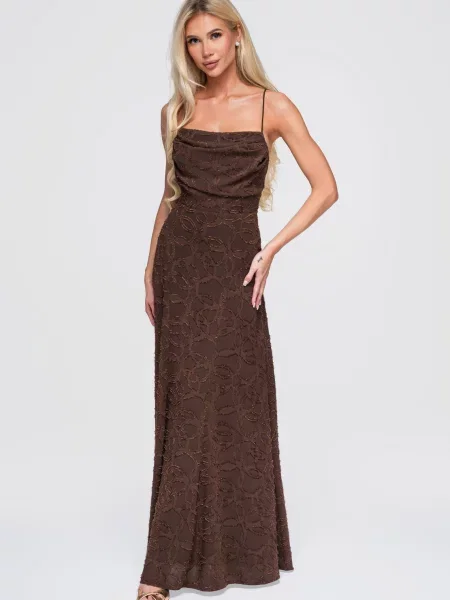 Rochie maxi Edoti maro