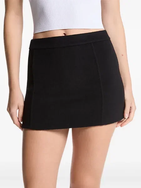 Fusta mini Michael Kors de lână negru