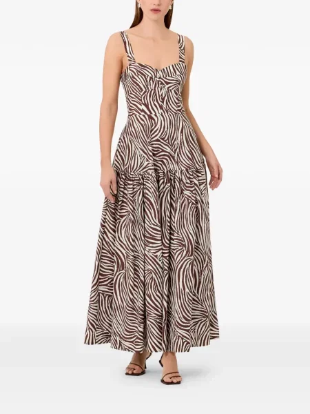 Rochie mini Nicholas cu imagine de costum mini maro