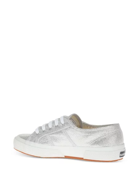 Класически маратонки Superga 2750 с връзки с дантела сиво