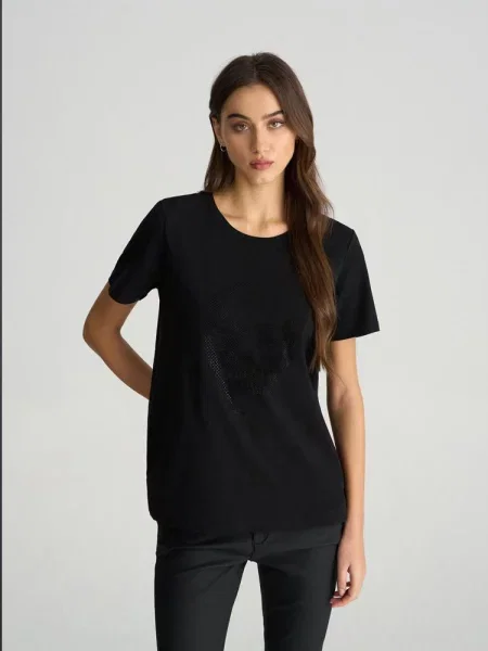 Футболка DIVERSE Oklaik бавовна/еластан чорний