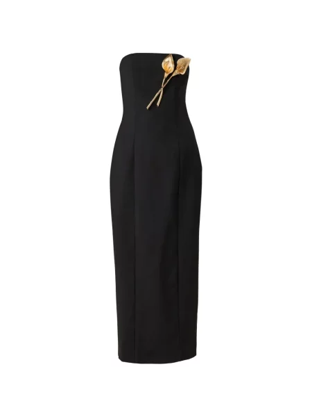 Rochie midi Carolina Herrera fără bretele negru