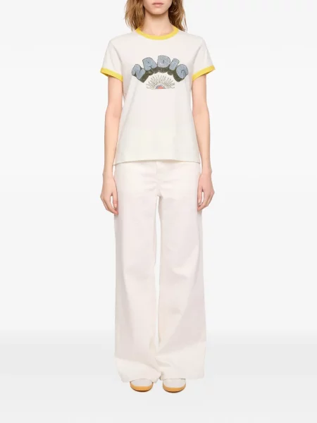 Tricou Zadig&voltaire cu imagine alb