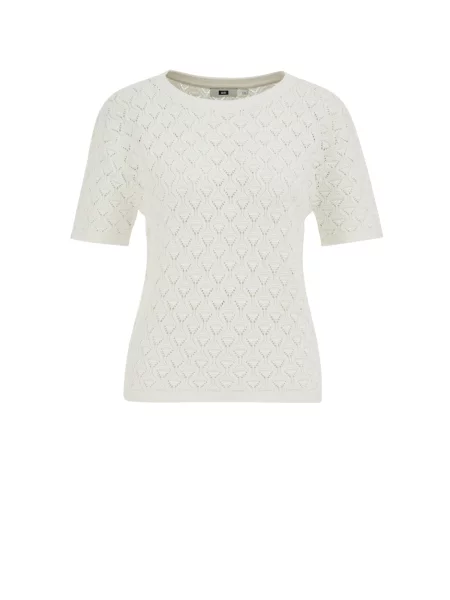 WE Fashion Pulover murdar alb