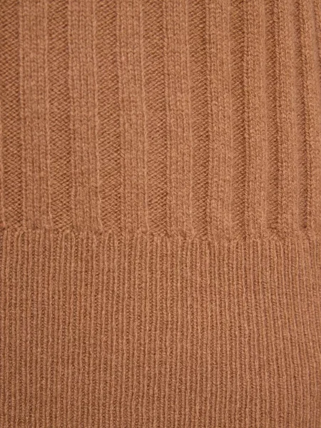 Вовняний светр Gant в рубчик коричневий