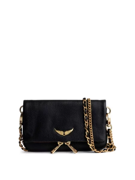 Torebka crossbody Zadig & Voltaire skórzana czarna