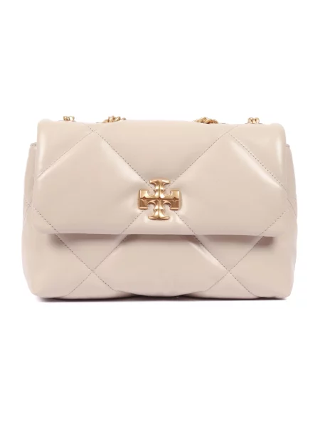 Torebka Tory Burch skórzana pikowana biała