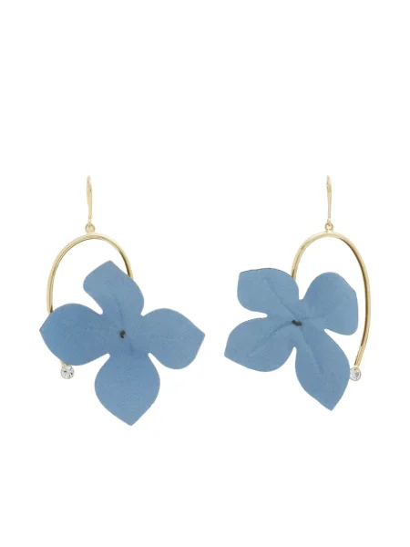 Cercei Marni cu model floral auriu