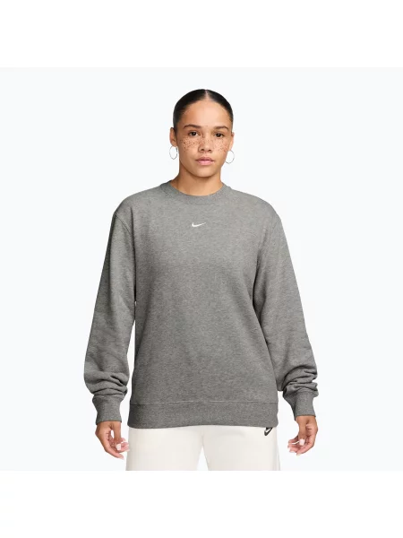 Bluză pentru femei Nike Studio Fleece Lightweight dark grey heather/sail gri