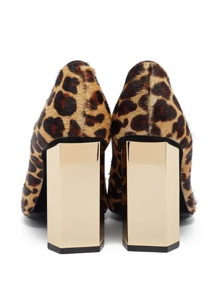 Pantofi cu toc Tory Burch cu imagine cu model leopard maro
