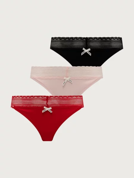 HUGO tangá dámske s elastanom TRIPLET LACE STRING