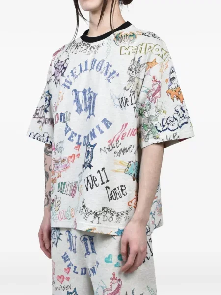 Tricou We11done cu imagine gri