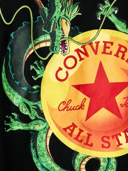 Converse kapucnis melegítőfelső férfi pamuttal x Dragon Ball Z fekete