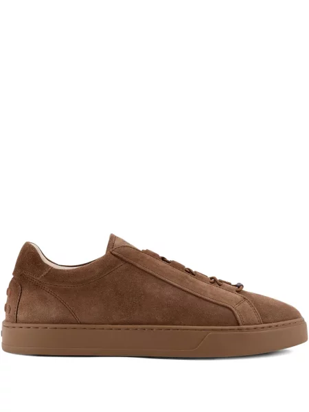 Sneakerși Tod's din piele de căprioară maro
