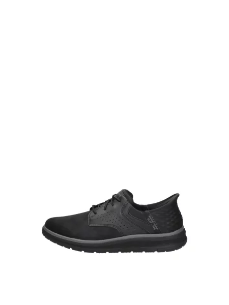 Sneakersy Skechers skórzane czarne