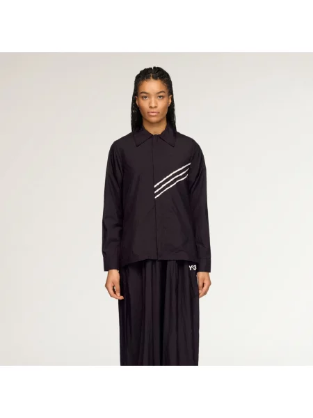 KOSZULA RAW EDGE 3 STRIPES czarna