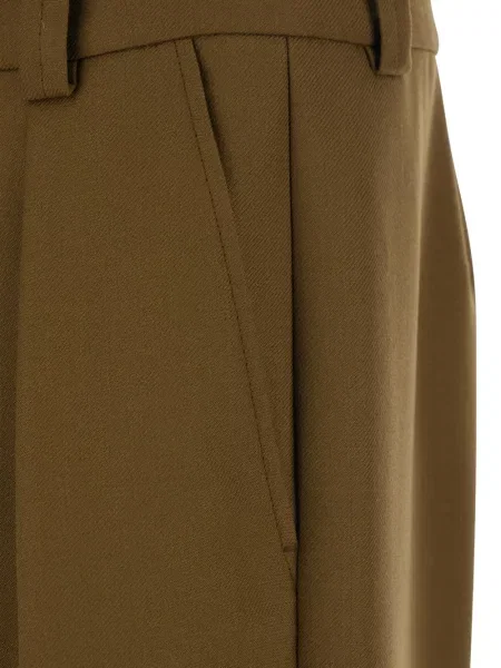 Pantaloni A.p.c. plisate maro