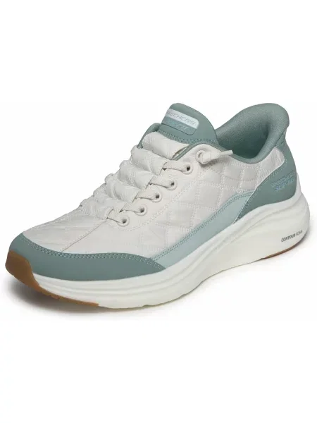 Sneakersy Skechers skórzane szare
