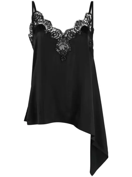 Top Dsquared2 asimetric din dantelă negru