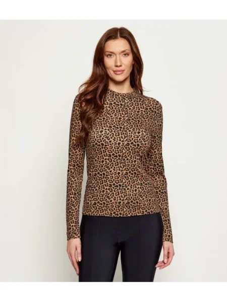 Tricou Marc Cain cu guler înalt maro