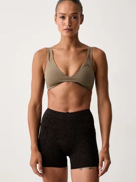 Adidas Performance športová podprsenka Optime zelená