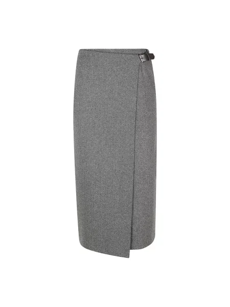 Spódnica midi Weekend Max Mara szara