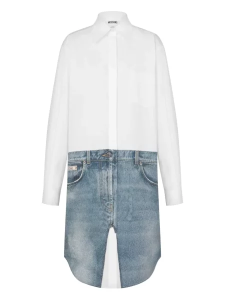 Rochie midi Moschino până la genunchi de costum alb