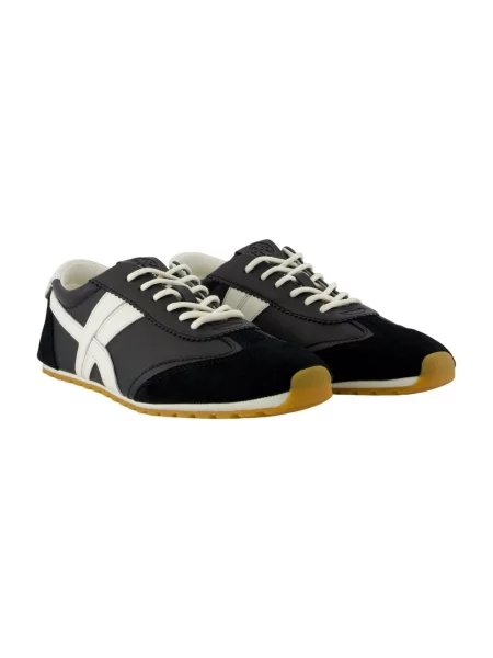 Sneakersy Tory Burch skórzane czarne