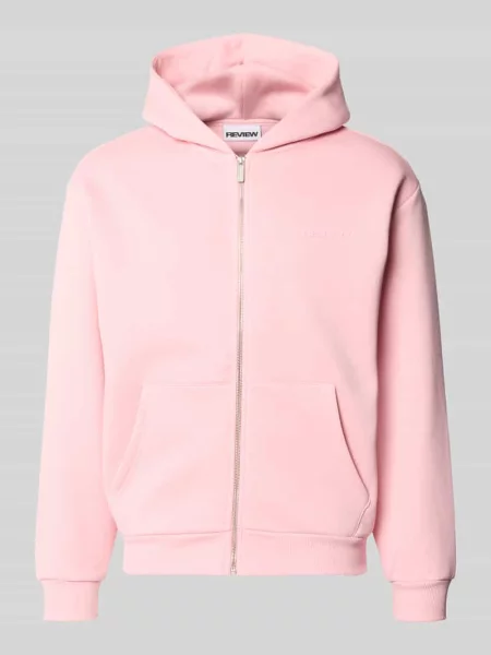 Bluza rozpinana z mieszanki bawełny Review różowa