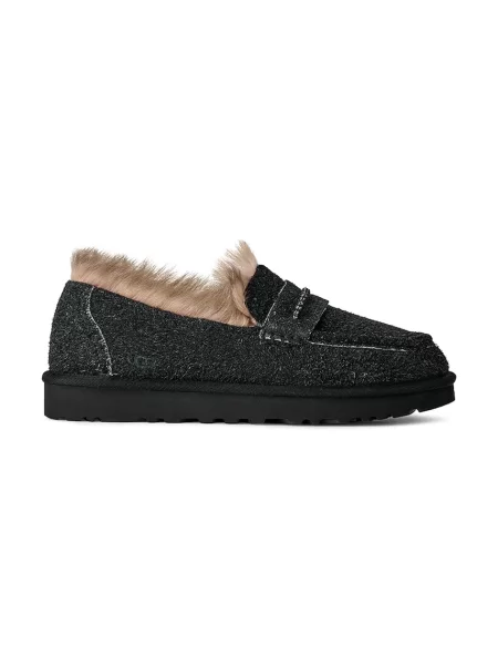 Μοκασίνια σουέτ UGG W Ellis Loafer μαύρο