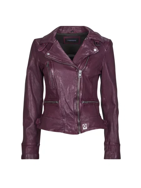 Usnjena jakna Oakwood bordo