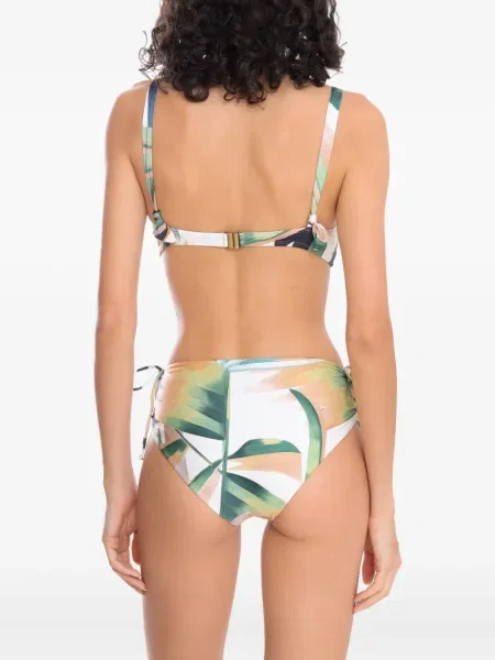 Bikini Lygia & Nanny cu imprimeu geometric verde