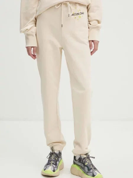 Moschino Jeans tepláky béžové