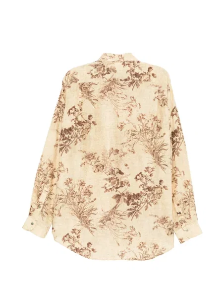Cămașă Calmlence de mătase cu model floral cu imagine