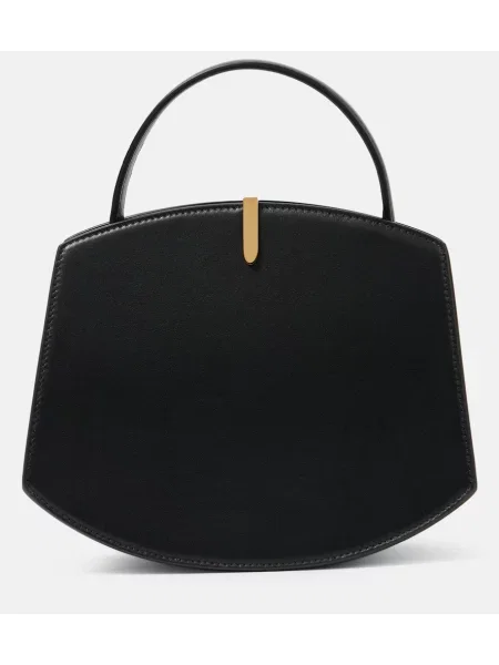 Geanta de piele Savette din piele negru