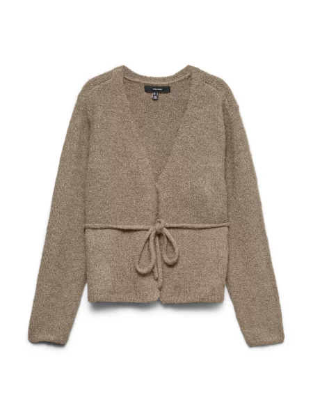 VERO MODA Geacă tricotată VMCORA închis bej
