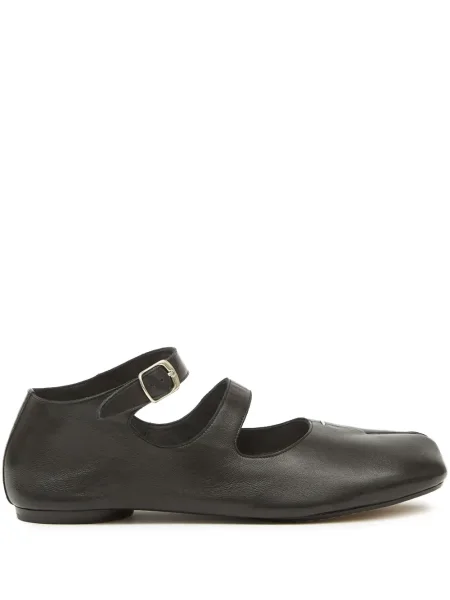 Balerini Maison Margiela din piele negru